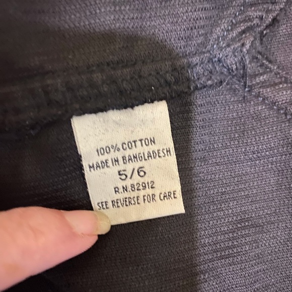 Y2K Black Corduroy Jumper Overall Dress Vest Back SZ‎ 6 Relaxed Fit Western - Picture 14 of 16